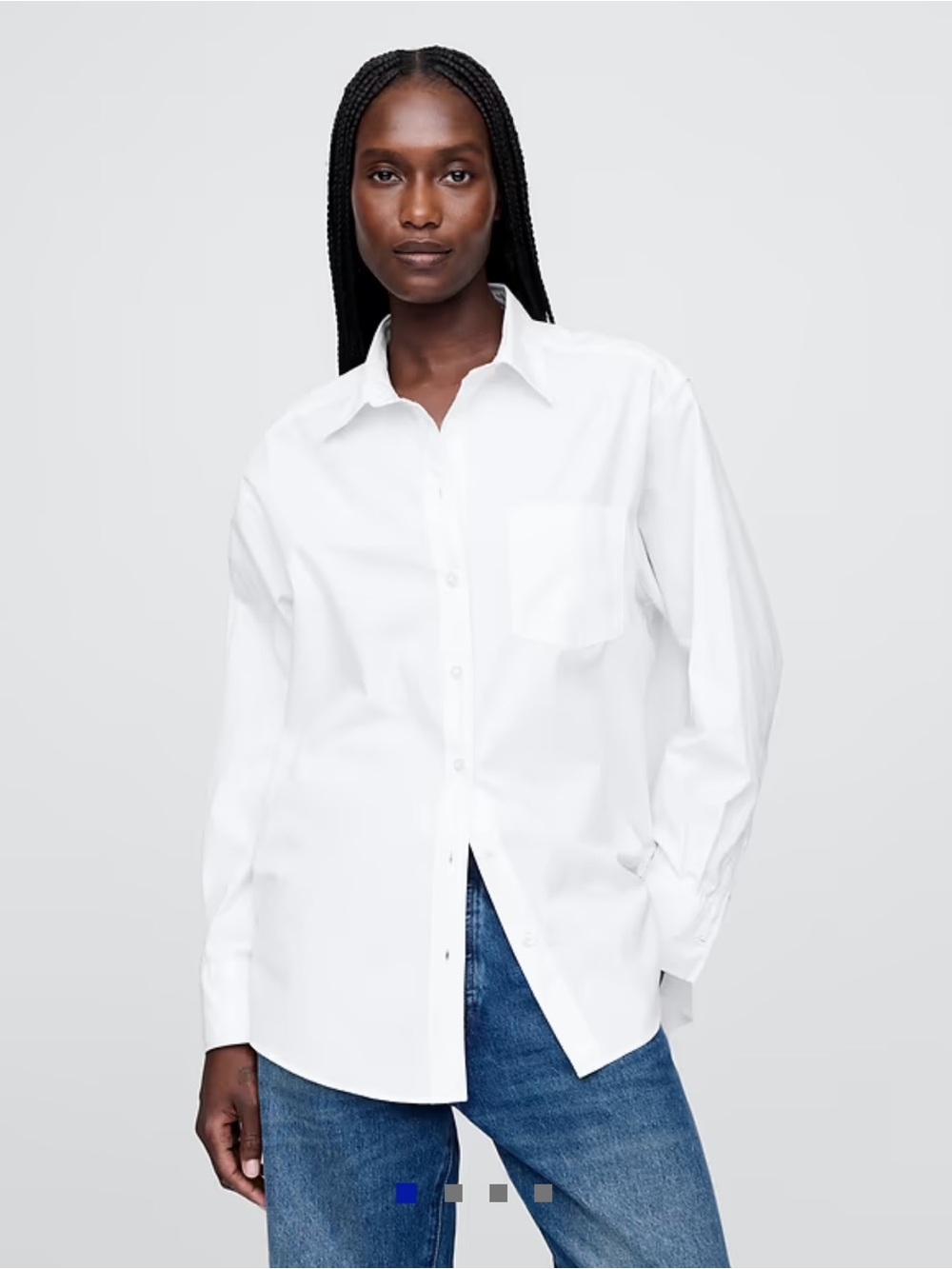 Gap Classic White Cotton Button Down Shirt XL Tall NWOT